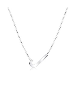 Letter J Silver Necklace SPE-5524